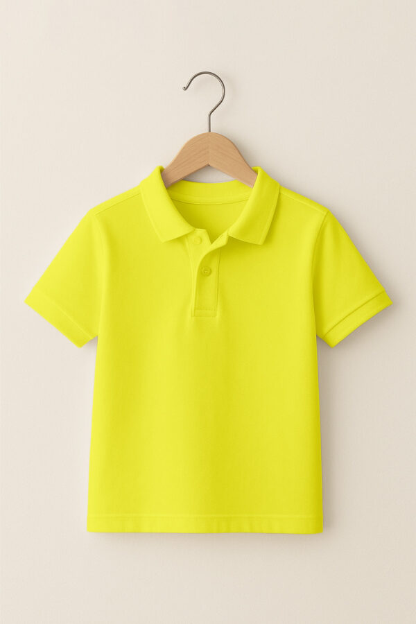Kids Polo(oe airtex)  Lemon Yellow