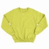 Womens Sweatshirt – 100% Cotton French Terry – 240 GSM – Lime Yellow