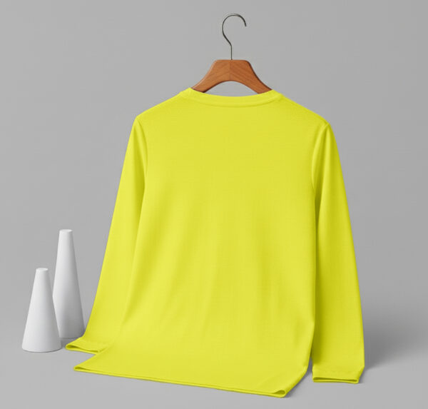 Women's V Neck Full Sleeve (OE Single Jersey) –Lemon Yellow