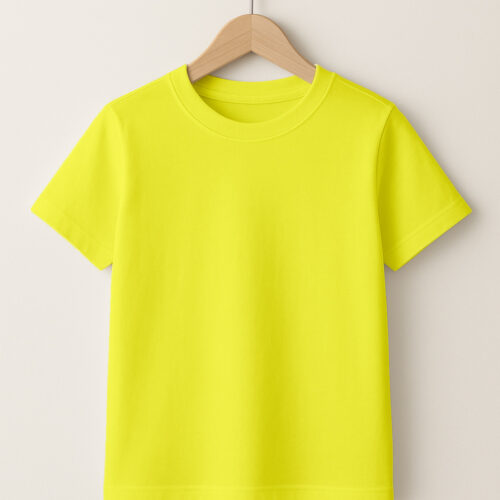 Kid - Round Neck - Lemon Yellow