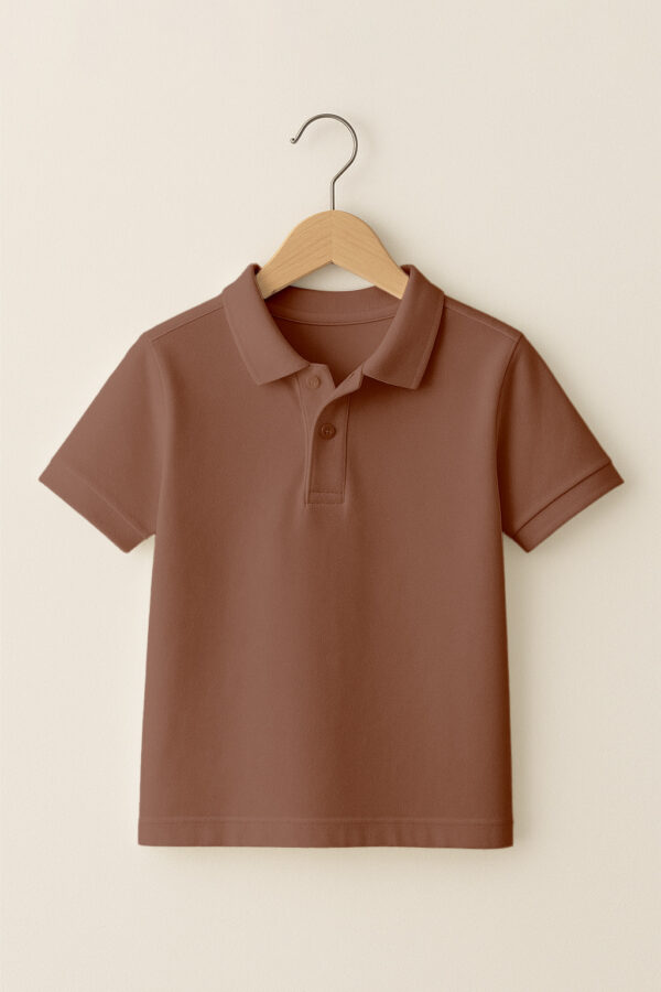 Kids  Polo(oe airtex)  Brown