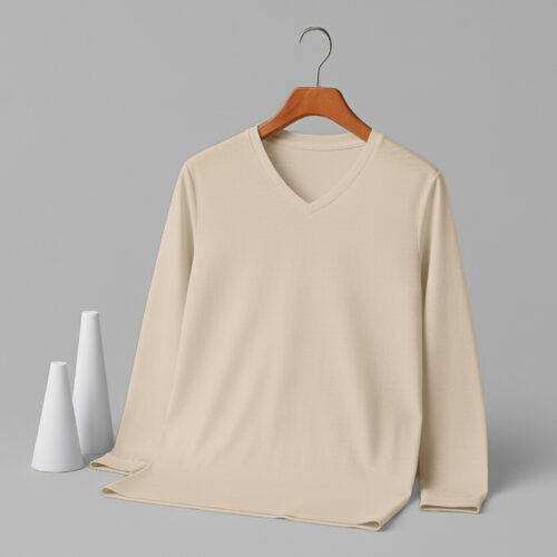 Women's V Neck Full Sleeve(OE Single Jersey)  – Skin