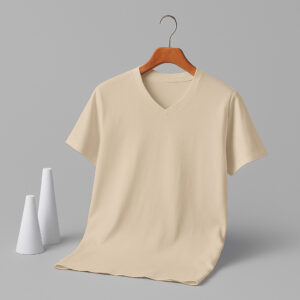 V Neck(100% Cotton Single Jersey) - Sandal
