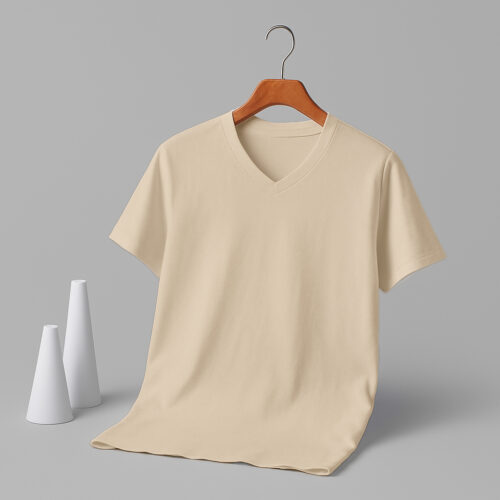 V Neck(100% Cotton Single Jersey) - Sandal