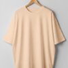 Drop Shoulder(100% Cotton Single Jersey)-  Lite Orange