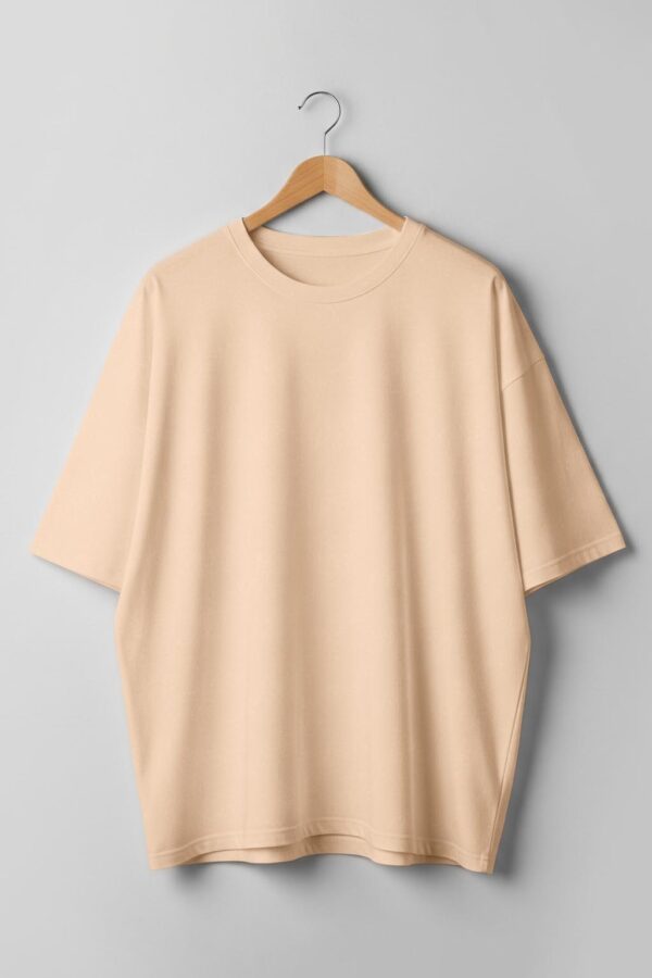 Drop Shoulder(100% Cotton Single Jersey)-  Lite Orange