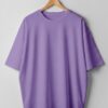 Drop Shoulder(100% Cotton Single Jersey) - Lavender