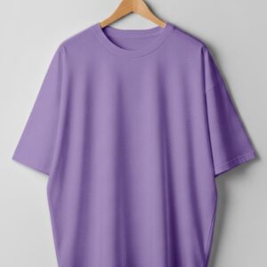 Drop Shoulder(100% Cotton Single Jersey) - Lavender