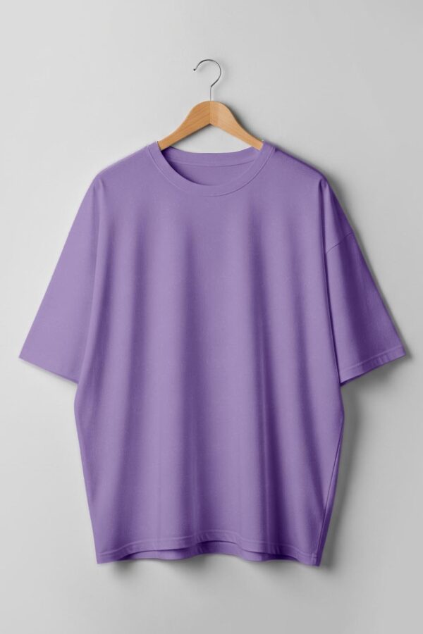 Drop Shoulder(100% Cotton Single Jersey) - Lavender