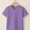 22_-V-Neck_-_Kids_-lavander Kid – V Neck(OE Single Jersey) – Lavender