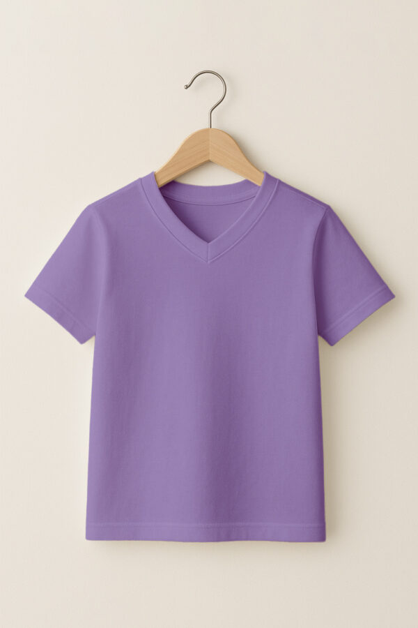22_-V-Neck_-_Kids_-lavander Kid – V Neck(OE Single Jersey) – Lavender