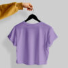 Crop Tees (100% Cotton Fleece) – Lavender
