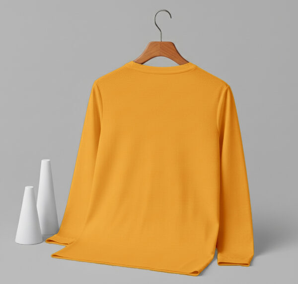 V Neck Full Sleeve(100% Cotton Single Jersey) – Orange