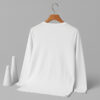 V Neck Full Sleeve(100% Cotton Single Jersey) - White