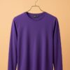 Round Neck Full Sleeve(100% Cotton Single Jersey) - Lavender