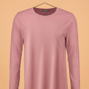 Round Neck Full Sleeve(100% Cotton Single Jersey) - Pink