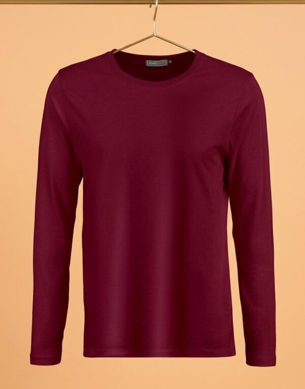 Round Neck Full Sleeve(100% Cotton Single Jersey) - Maroon
