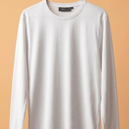 WhatsApp Image 2026-04-02 at 11.00.46 AM Round Neck Full Sleeve(100% Cotton Single Jersey) - White