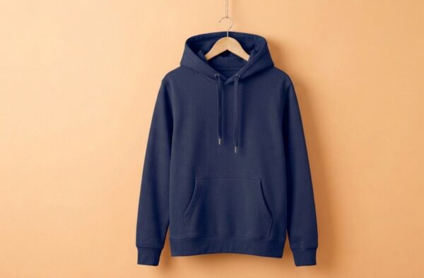 Men’s Hoodie(100% Cotton Fleece) – Navy