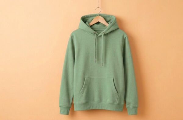 Men’s Hoodie(100% Cotton Fleece) – Pista Green