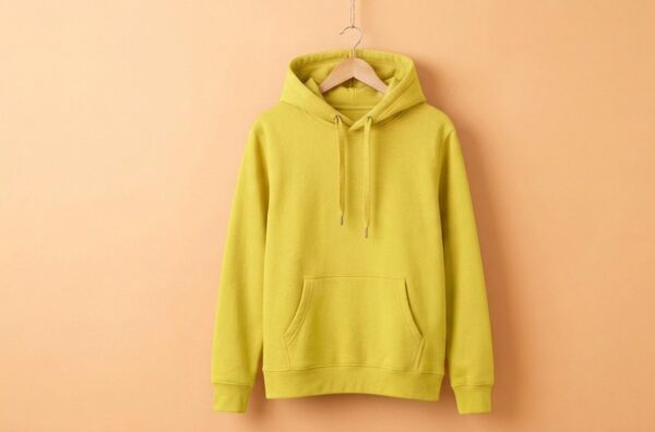 Men’s Hoodie(100% Cotton Fleece) – Yellow