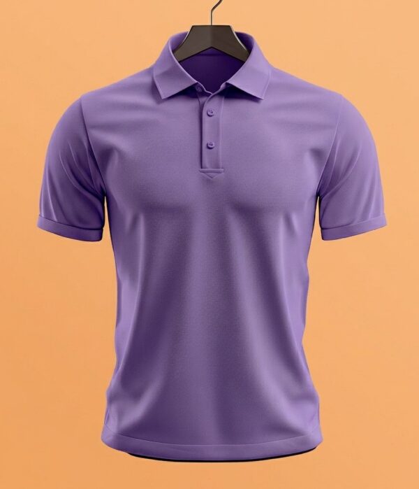 WhatsApp Image 2026-04-03 at 12.38.40 PM Men's Polo (100% Cotton Airtex) 220 GSM - Lavender