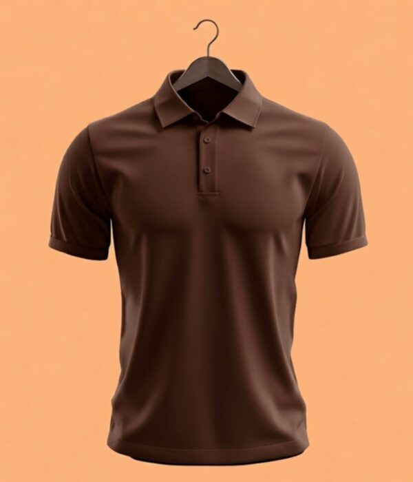 WhatsApp Image 2026-04-04 at 11.09.16 AM Men's Polo (100% Cotton Airtex) 220 GSM - Brown