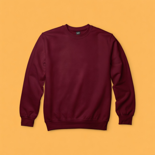 WhatsApp Image 2026-04-06 at 4.52.32 PM (4) Women's Sweatshirt – OE French Terry – 240 GSM – Maroon