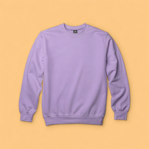 Womens Sweatshirt – 100% Cotton French Terry – 240 GSM – Lavender