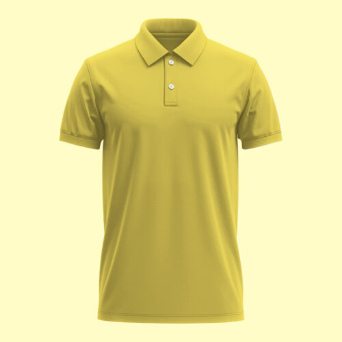 Men's Polo T-Shirt (Mars Fabric) - Yellow