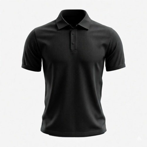 eolbu Men's Polo (OE Airtex) 220 GSM - Black