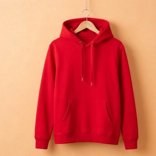 image1 Men’s Hoodie(100% Cotton Fleece) – Red