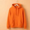 Men’s Hoodie(100% Cotton Fleece) – Lite Orange