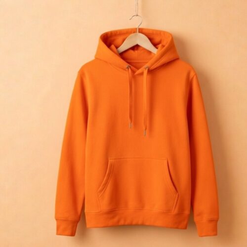 wmremove-transformed Men’s Hoodie(100% Cotton Fleece) – Lite Orange