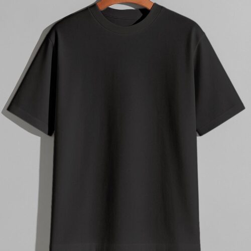 Drop Shoulder(OE Single Jersey) - Black