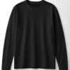 Round Neck Full Sleeve (OE Single Jersey) - Black