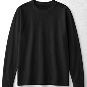 Round Neck Full Sleeve (OE Single Jersey) - Black