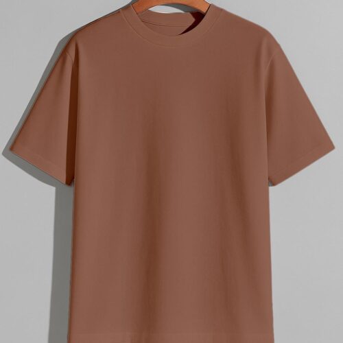 Drop Shoulder(OE Single Jersey)- Brown
