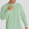 02 - Front - Pista Green Round Neck Full Sleeve (OE Single Jersey) – Pista Green