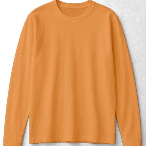 Round Neck Full Sleeve (OE Single Jersey) - Lite Orange