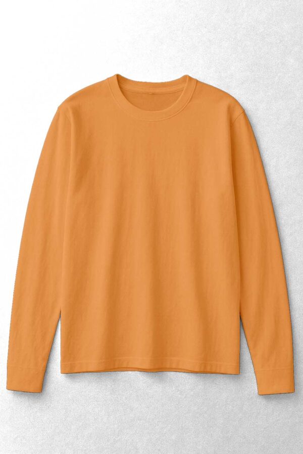 Round Neck Full Sleeve (OE Single Jersey) - Lite Orange