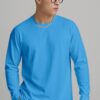 Round Neck Full Sleeve (OE Single Jersey) - Sky Blue