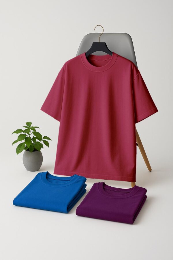 Oversizesed(100% Single Jersey) – Maroon