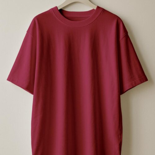 Oversizesed(100% French Terry)- Maroon