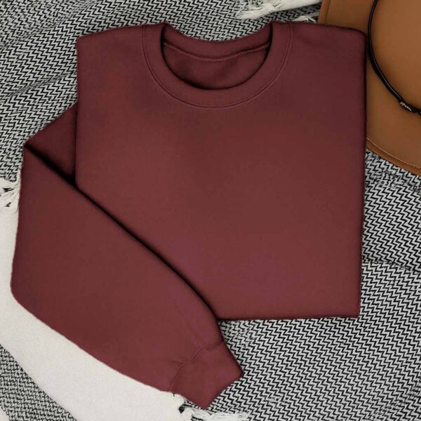 Mens Sweatshirt – 100% Cotton French Terry – 240 GSM – Maroon