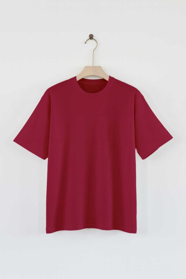 Drop Shoulder(OE French Terry) – Maroon