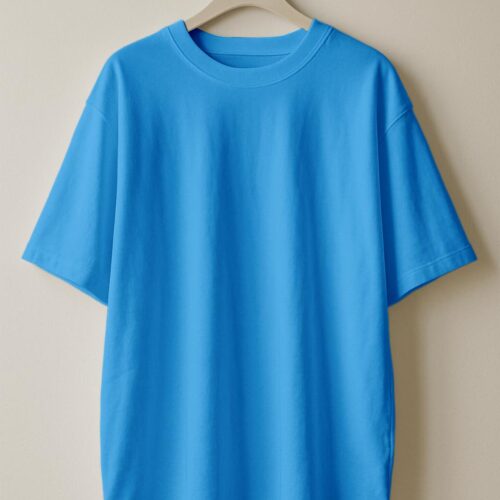 Oversizesed(100% French Terry)- Sky Blue