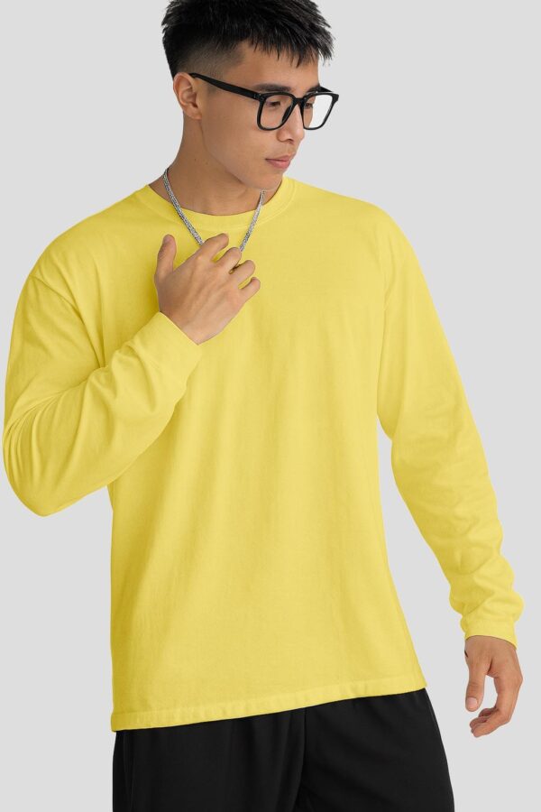 Round Neck Full Sleeve (OE Single Jersey) –  Yellow
