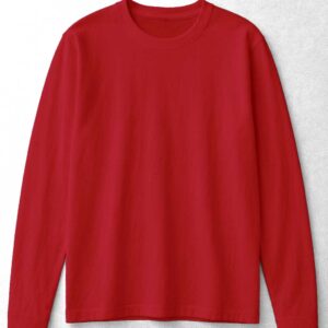 Round Neck Full Sleeve (OE Single Jersey) –  Red