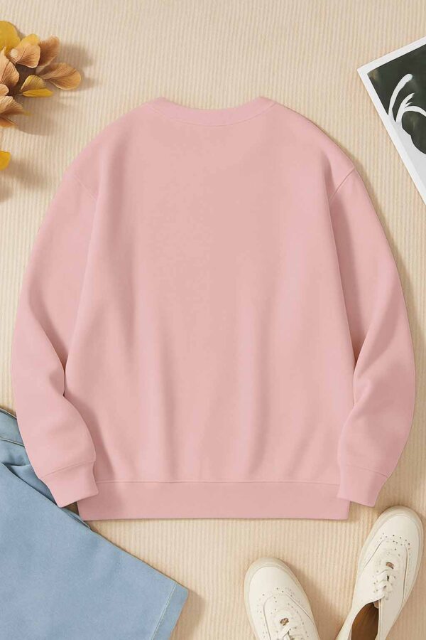 Mens Sweatshirt – 100% Cotton French Terry – 240 GSM – Baby Pink